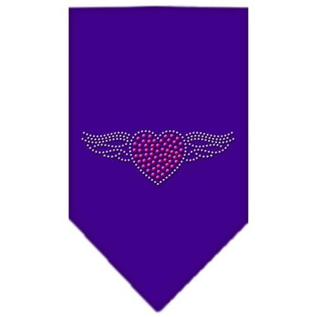 UNCONDITIONAL LOVE Aviator Rhinestone Bandana Purple Small UN848184